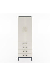Hyperion Dolap Tek Raflı 4 Çekmeceli Tek Askılı 60x44x182 - S56M027V4B