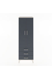Hyperion Dolap Tek Raflı 3 Çekmeceli Tek Askılı 60x44x182 - S56M028V2B