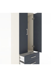Hyperion Dolap Tek Raflı 3 Çekmeceli Tek Askılı 60x44x182 - S56M028V2B