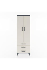 Hyperion Dolap Tek Raflı 3 Çekmeceli Tek Askılı 60x44x182 - S56M028V4B