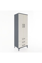 Hyperion Dolap Tek Raflı 3 Çekmeceli Tek Askılı 60x44x182 - S56M028V4B