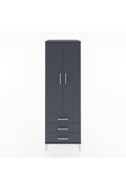 Hyperion Dolap Tek Raflı 3 Çekmeceli Tek Askılı 60x44x182 - S56M028V5B