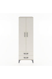 Hyperion Dolap Tek Raflı 2 Çekmeceli Tek Askılı 60x44x182 - S56M029V1B