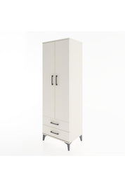 Hyperion Dolap Tek Raflı 2 Çekmeceli Tek Askılı 60x44x182 - S56M029V1B