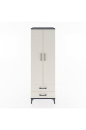 Hyperion Dolap Tek Raflı 2 Çekmeceli Tek Askılı 60x44x182 - S56M029V4B