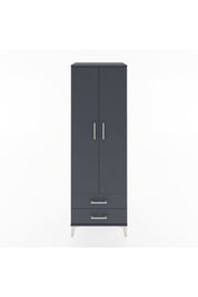 Hyperion Dolap Tek Raflı 2 Çekmeceli Tek Askılı 60x44x182 - S56M029V5B