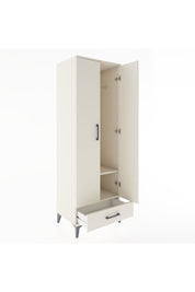 Hyperion Dolap 2 Raflı Tek Çekmeceli Tek Askılı 60x44x182 Aytaşı-Aytaşı