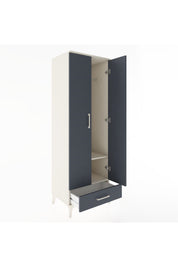 Hyperion Dolap 2 Raflı Tek Çekmeceli Tek Askılı 60x44x182 Aytaşı-Antrasit