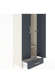 Hyperion Dolap 2 Raflı Tek Çekmeceli Tek Askılı 60x44x182 Aytaşı-Antrasit