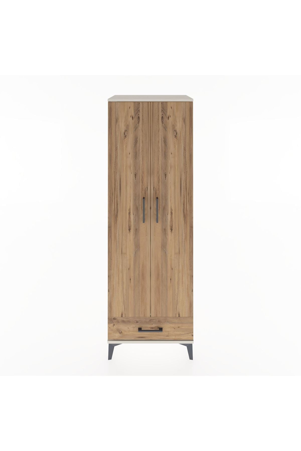 Hyperion Dolap 2 Raflı Tek Çekmeceli Tek Askılı 60x44x182 Aytaşı-Çam