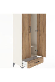 Hyperion Dolap 2 Raflı Tek Çekmeceli Tek Askılı 60x44x182 Aytaşı-Çam