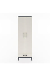 Hyperion Dolap 2 Raflı Tek Çekmeceli Tek Askılı 60x44x182 Antrasit-Aytaşı