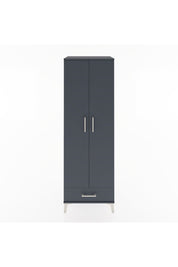 Hyperion Dolap 2 Raflı Tek Çekmeceli Tek Askılı 60x44x182 Antrasit-Antrasit