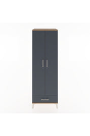 Hyperion Dolap 2 Raflı Tek Çekmeceli Tek Askılı 60x44x182 Çam-Antrasit