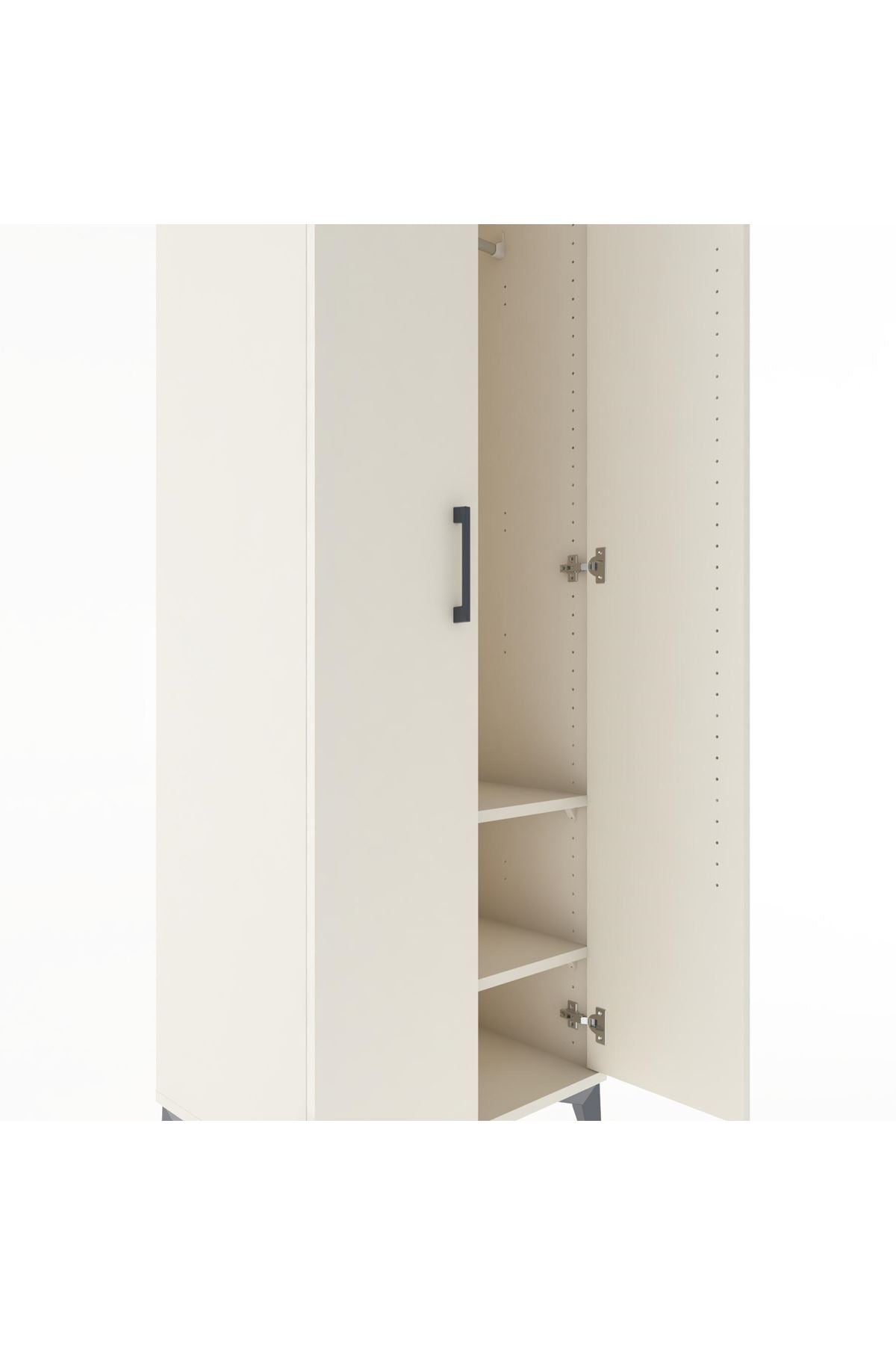 Hyperion Dolap 2 Raflı 2 Kapaklı Tek Askılı 60x44x182 Aytaşı-Aytaşı