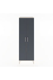 Hyperion Dolap 2 Raflı 2 Kapaklı Tek Askılı 60x44x182 Aytaşı-Antrasit