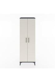 Hyperion Dolap 2 Raflı 2 Kapaklı Tek Askılı 60x44x182 Antrasit-Aytaşı