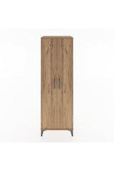 Hyperion Dolap 2 Raflı 2 Kapaklı Tek Askılı 60x44x182