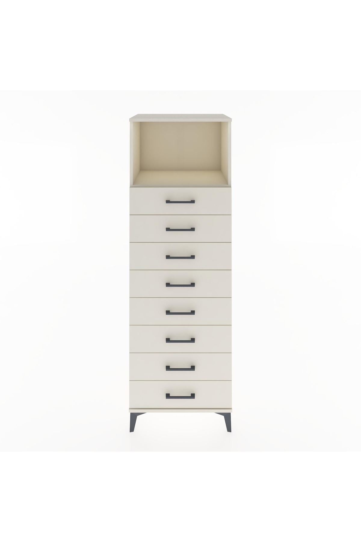 Hyperion Dolap Tek Raflı 8 Çekmeceli 60x44x182 Aytaşı-Aytaşı