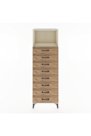 Hyperion Dolap Tek Raflı 8 Çekmeceli 60x44x182 - S56M032V3B