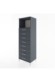 Hyperion Dolap Tek Raflı 8 Çekmeceli 60x44x182 - S56M032V5B