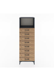 Hyperion Dolap Tek Raflı 8 Çekmeceli 60x44x182 - S56M032V6B