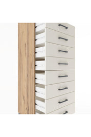 Hyperion Dolap Tek Raflı 8 Çekmeceli 60x44x182 - S56M032V7B