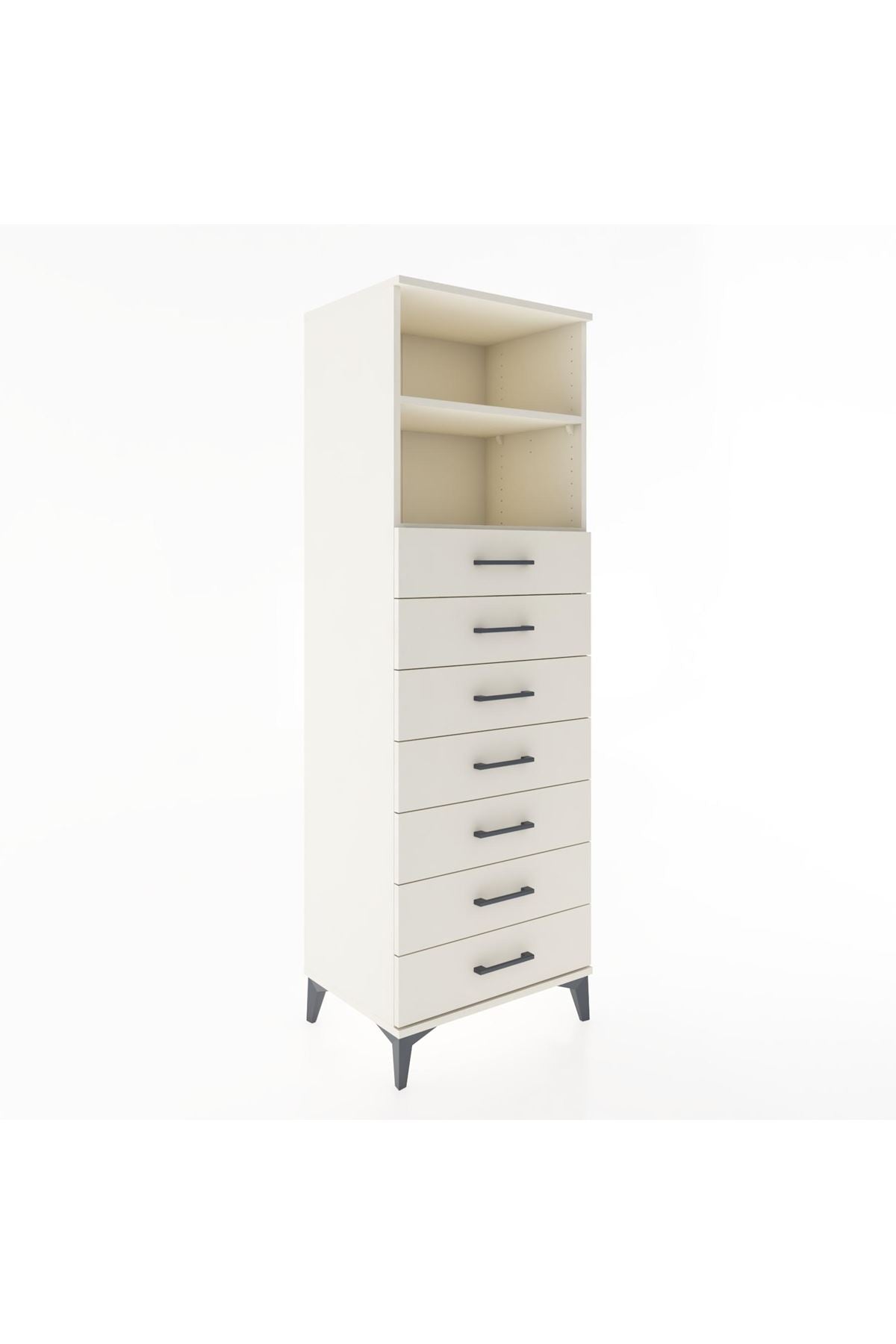 Hyperion Dolap 2 Raflı 7 Çekmeceli 60x44x182 Aytaşı-Aytaşı