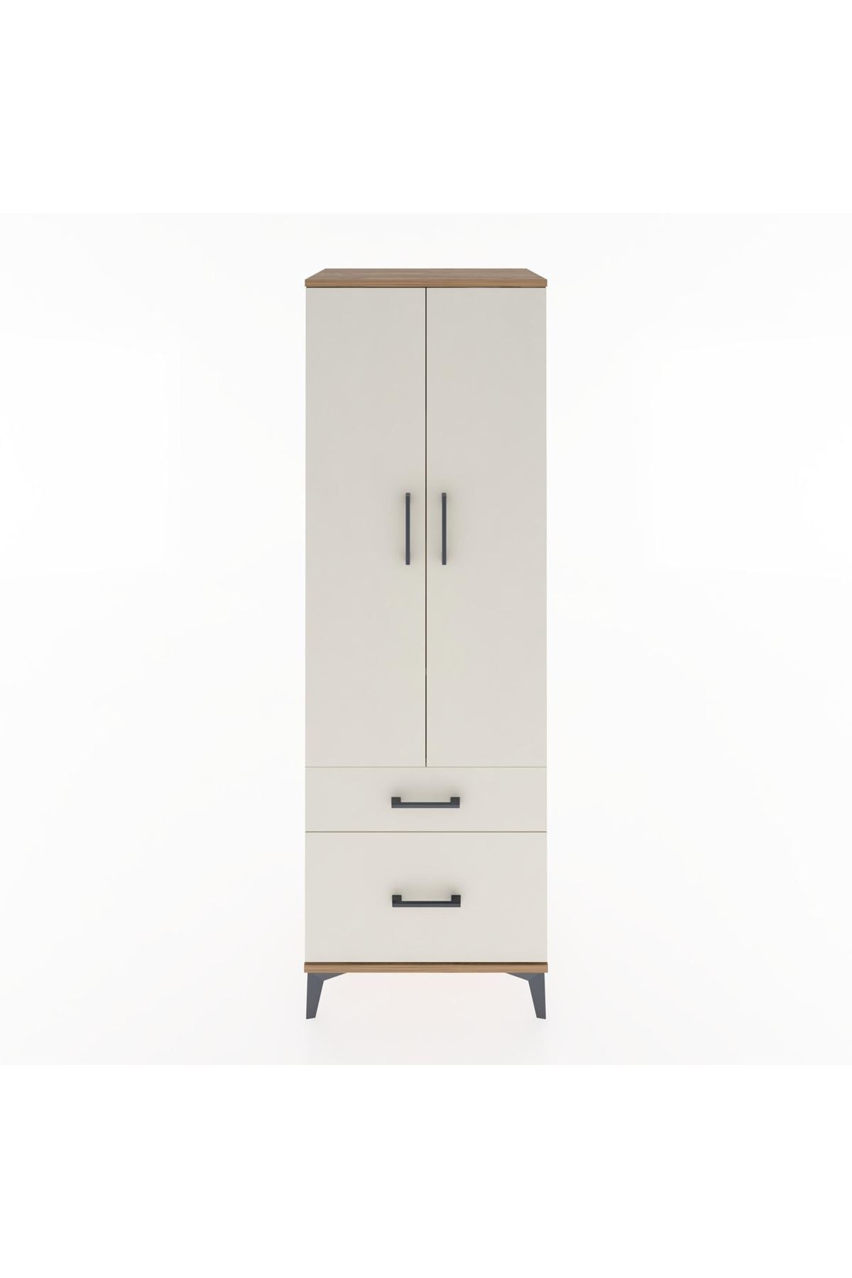 Hyperion Dolap 4 Raflı 2 Çekmeceli 2 Kapaklı 60x44x182 Çam-Aytaşı