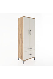Hyperion Dolap 4 Raflı 2 Çekmeceli 2 Kapaklı 60x44x182 Çam-Aytaşı
