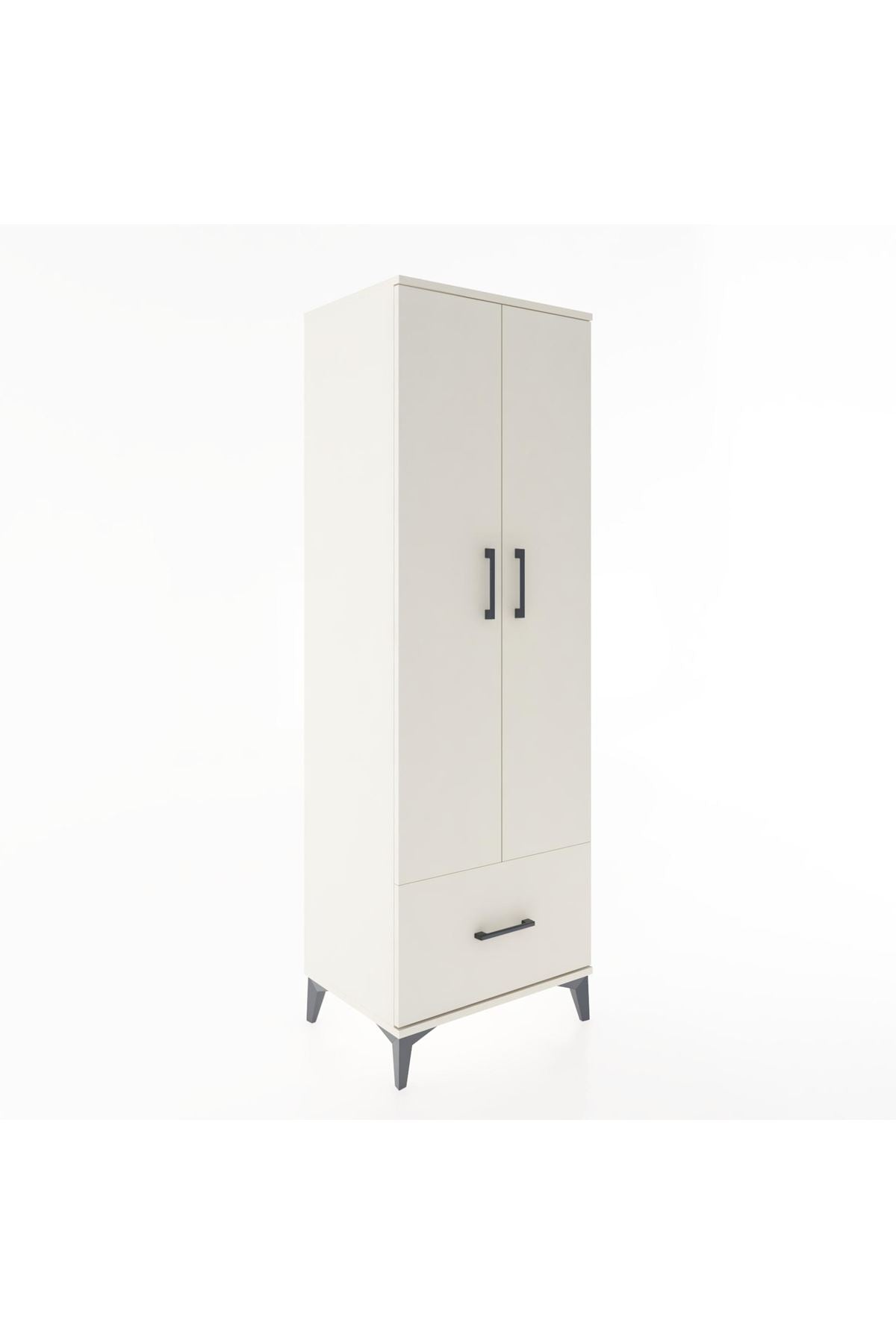 Hyperion Dolap 4 Raflı Tek Çekmeceli 2 Kapaklı 60x44x182 - S56M016V1B