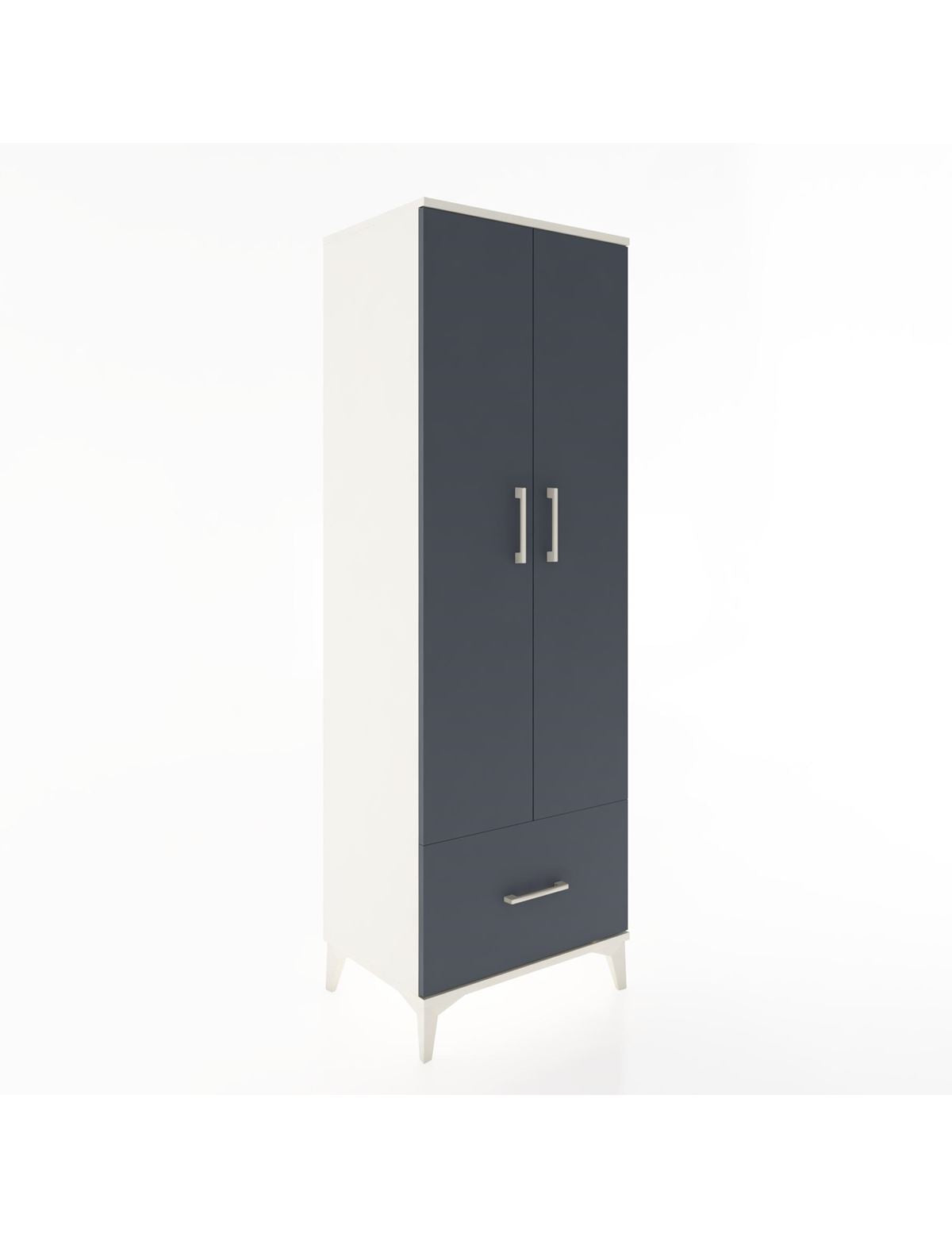 Hyperion Dolap 4 Raflı Tek Çekmeceli 2 Kapaklı 60x44x182 - S56M016V2B