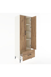 Hyperion Dolap 4 Raflı Tek Çekmeceli 2 Kapaklı 60x44x182 Aytaşı-Çam