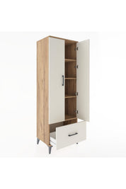 Hyperion Dolap 4 Raflı Tek Çekmeceli 2 Kapaklı 60x44x182 - S56M016V7B