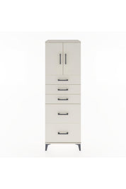 Hyperion Dolap Tek Raflı 5 Çekmeceli 2 Kapaklı 60x44x182 - S56M018V1B