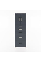 Hyperion Dolap Tek Raflı 5 Çekmeceli 2 Kapaklı 60x44x182 - S56M018V5B