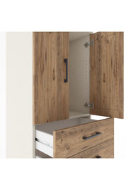 Hyperion Dolap Tek Raflı 4 Çekmeceli 2 Kapaklı 60x44x182 - S56M019V3B
