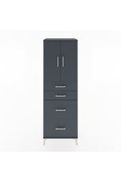 Hyperion Dolap Tek Raflı 4 Çekmeceli 2 Kapaklı 60x44x182 - S56M019V5B