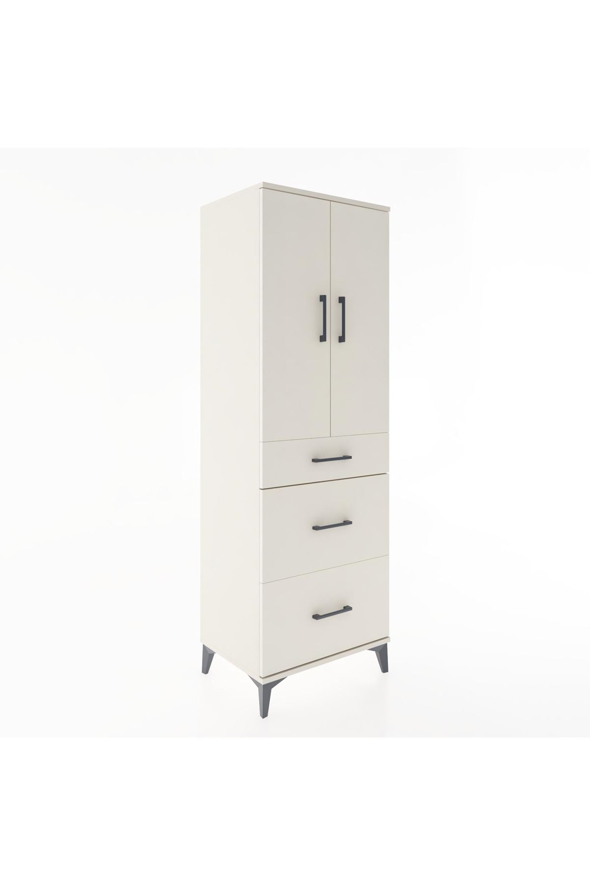 Hyperion Dolap 2 Raflı 3 Çekmeceli 2 Kapaklı 60x44x182 Aytaşı-Aytaşı