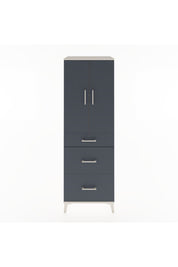 Hyperion Dolap 2 Raflı 3 Çekmeceli 2 Kapaklı 60x44x182 Aytaşı-Antrasit