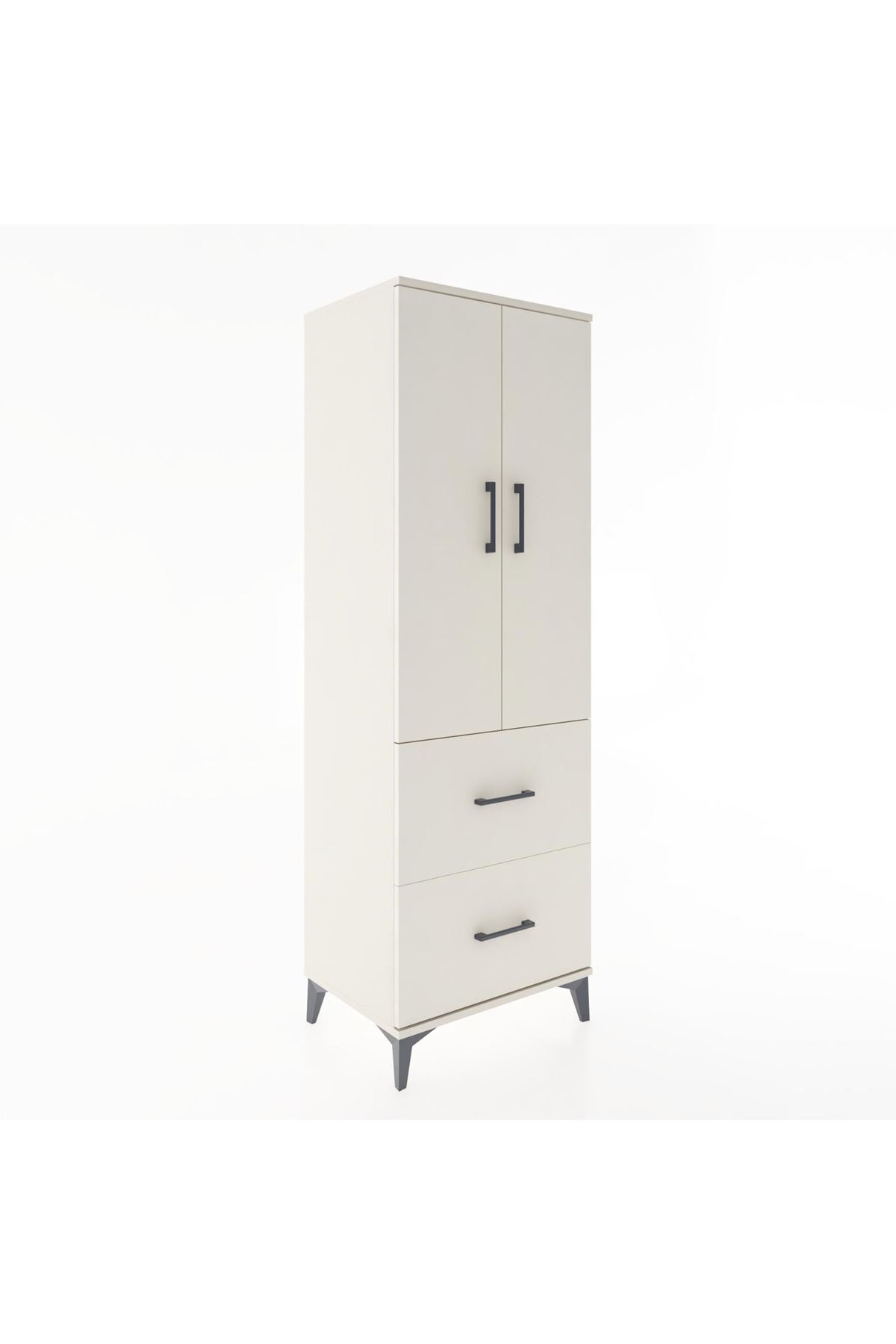 Hyperion Dolap 3 Raflı 2 Çekmeceli 2 Kapaklı 60x44x182 Aytaşı-Aytaşı