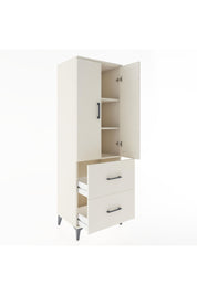 Hyperion Dolap 3 Raflı 2 Çekmeceli 2 Kapaklı 60x44x182 Aytaşı-Aytaşı