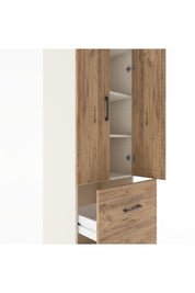 Hyperion Dolap 3 Raflı 2 Çekmeceli 2 Kapaklı 60x44x182 Aytaşı-Çam
