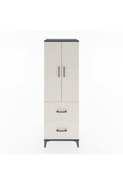 Hyperion Dolap 3 Raflı 2 Çekmeceli 2 Kapaklı 60x44x182 Antrasit-Aytaşı
