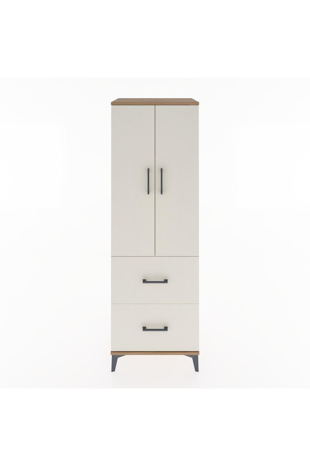 Hyperion Dolap 3 Raflı 2 Çekmeceli 2 Kapaklı 60x44x182 Çam-Aytaşı