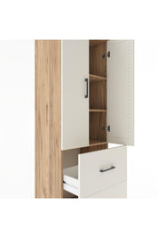 Hyperion Dolap 3 Raflı 2 Çekmeceli 2 Kapaklı 60x44x182 Çam-Aytaşı