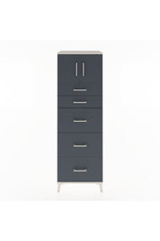 Hyperion Dolap Tek Raflı 5 Çekmeceli 2 Kapaklı 60x44x182 - S56M022V2B