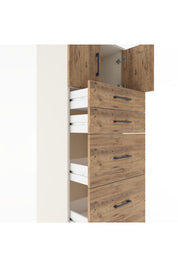 Hyperion Dolap Tek Raflı 5 Çekmeceli 2 Kapaklı 60x44x182 - S56M022V3B