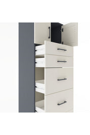 Hyperion Dolap Tek Raflı 5 Çekmeceli 2 Kapaklı 60x44x182 - S56M022V4B
