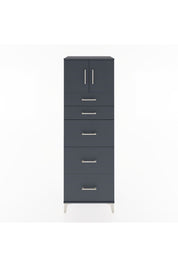 Hyperion Dolap Tek Raflı 5 Çekmeceli 2 Kapaklı 60x44x182 - S56M022V5B